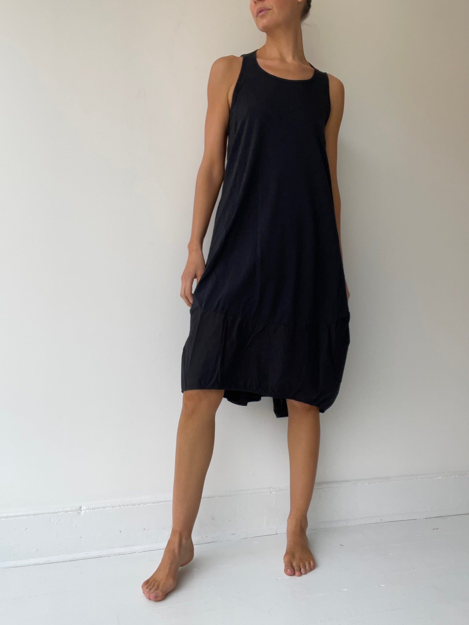 tie dress BLACK