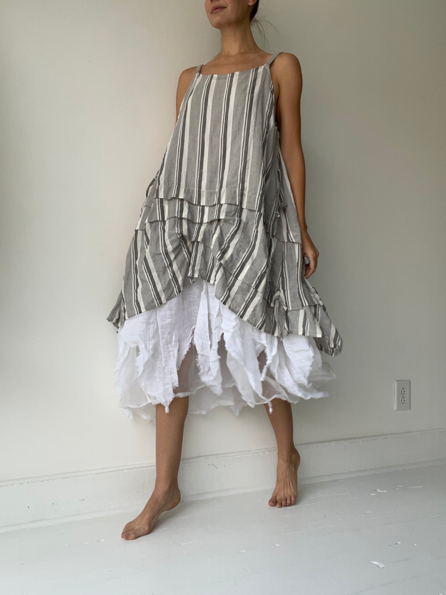 an austria slip by krista larson striped cotton harem cloth