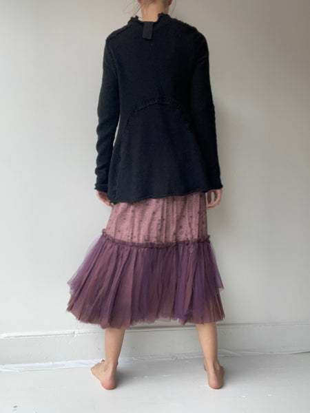 preloved print + tulle skirt