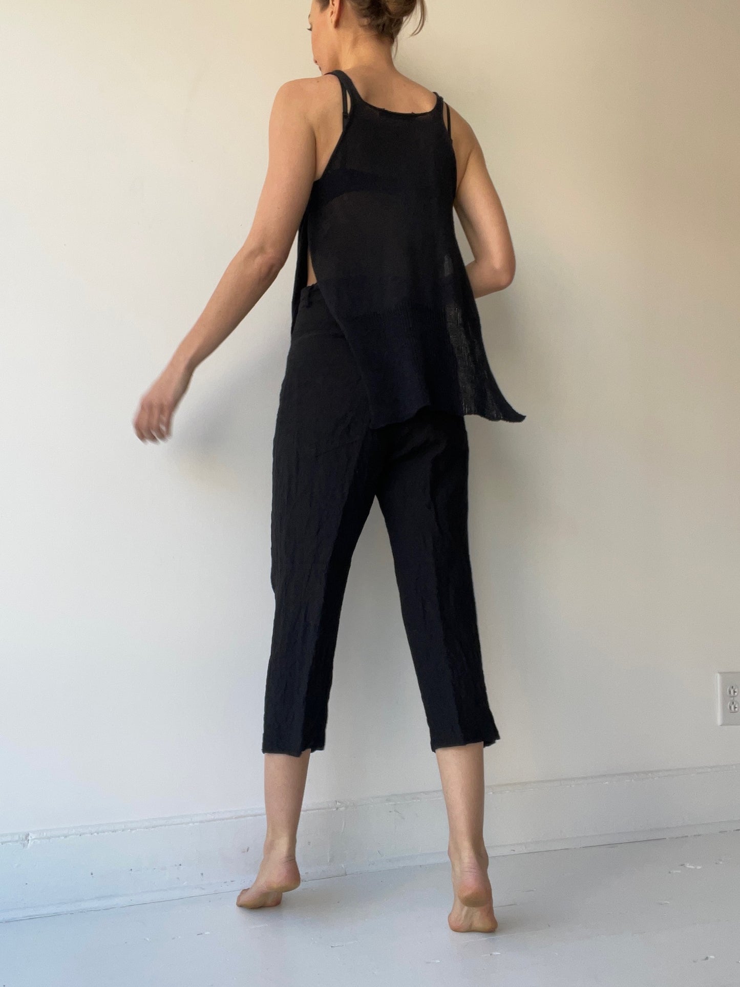 forme knit tank BLACK