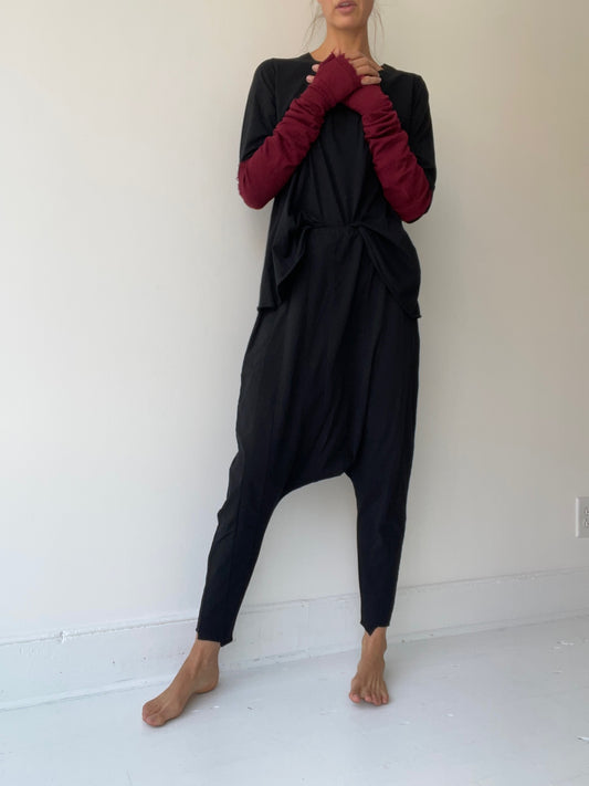 rundholz black label stretch drop pants BLACK