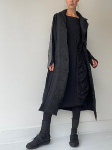 rundholz mainline jacquard coat BLACK