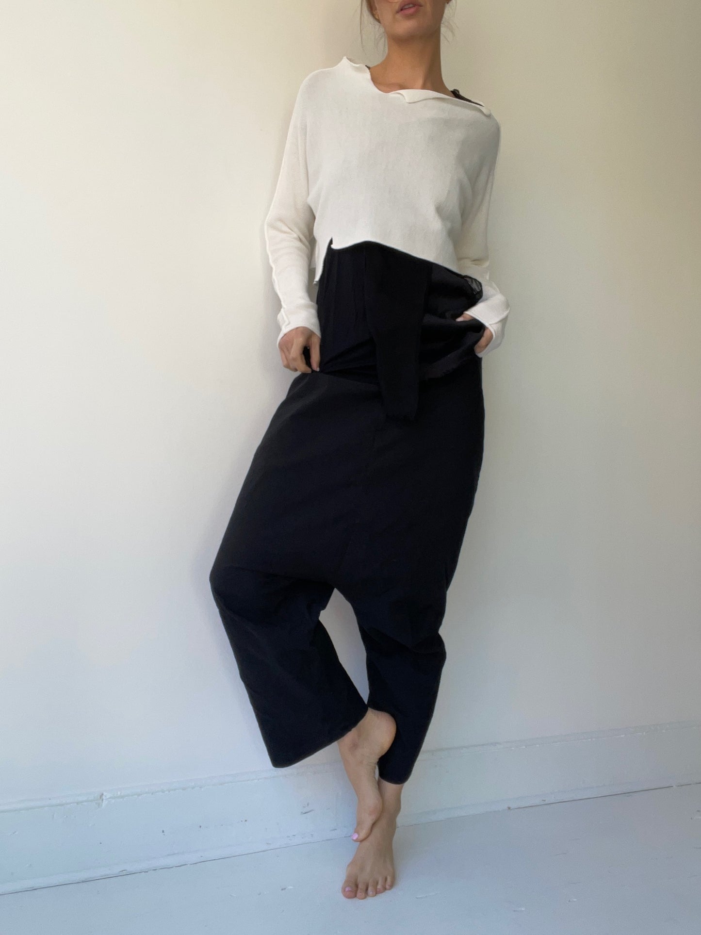 rundholz dip crepe trouser