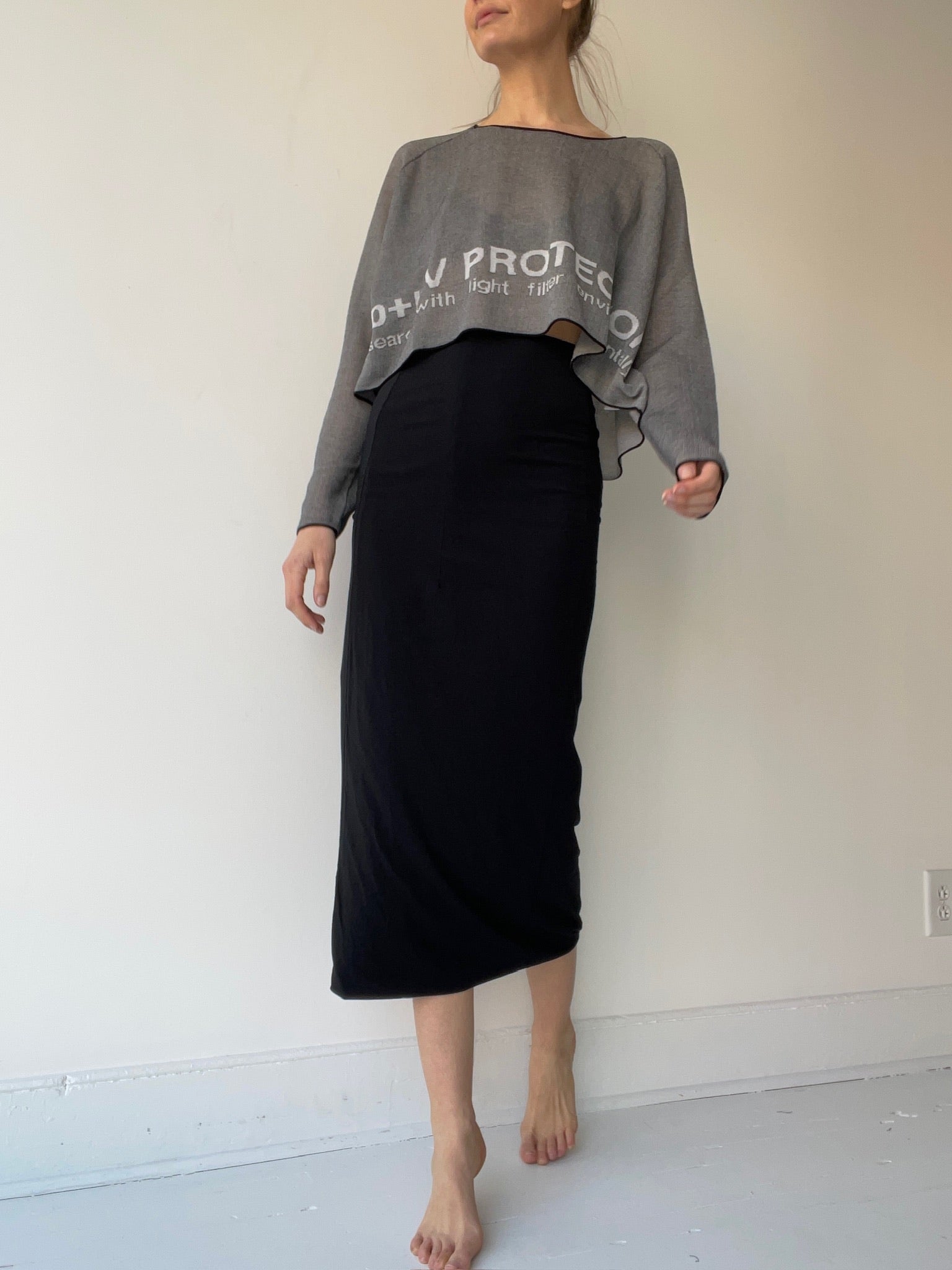 a rundholz black label jersey skirt