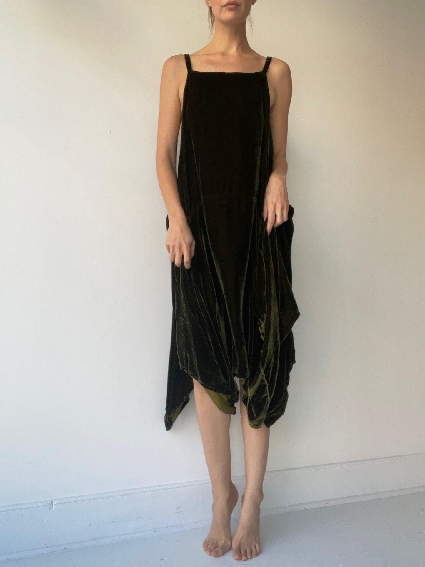 krista larson long pinwheel slip pine velvet