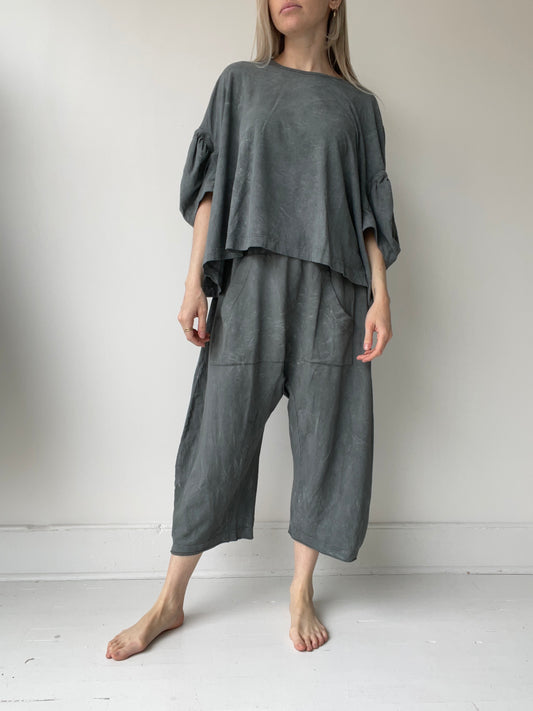 rundholz dip ruffled sleeve tee