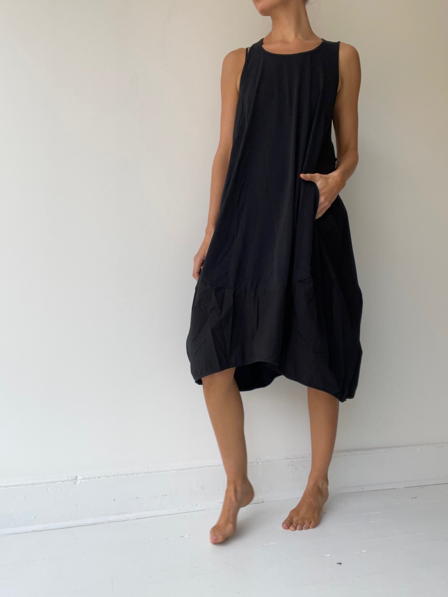 tie dress BLACK