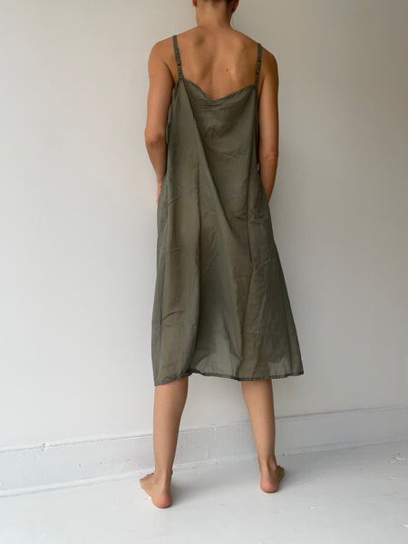 krista larson plain slip OLIVE