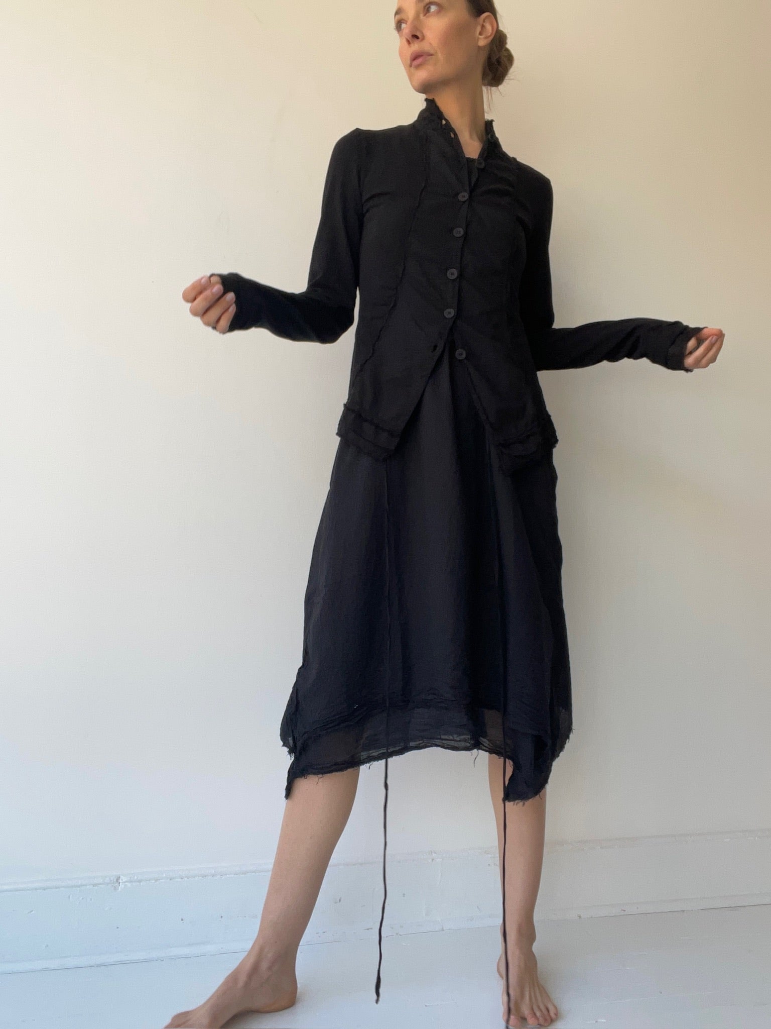 patched mini penguin coat