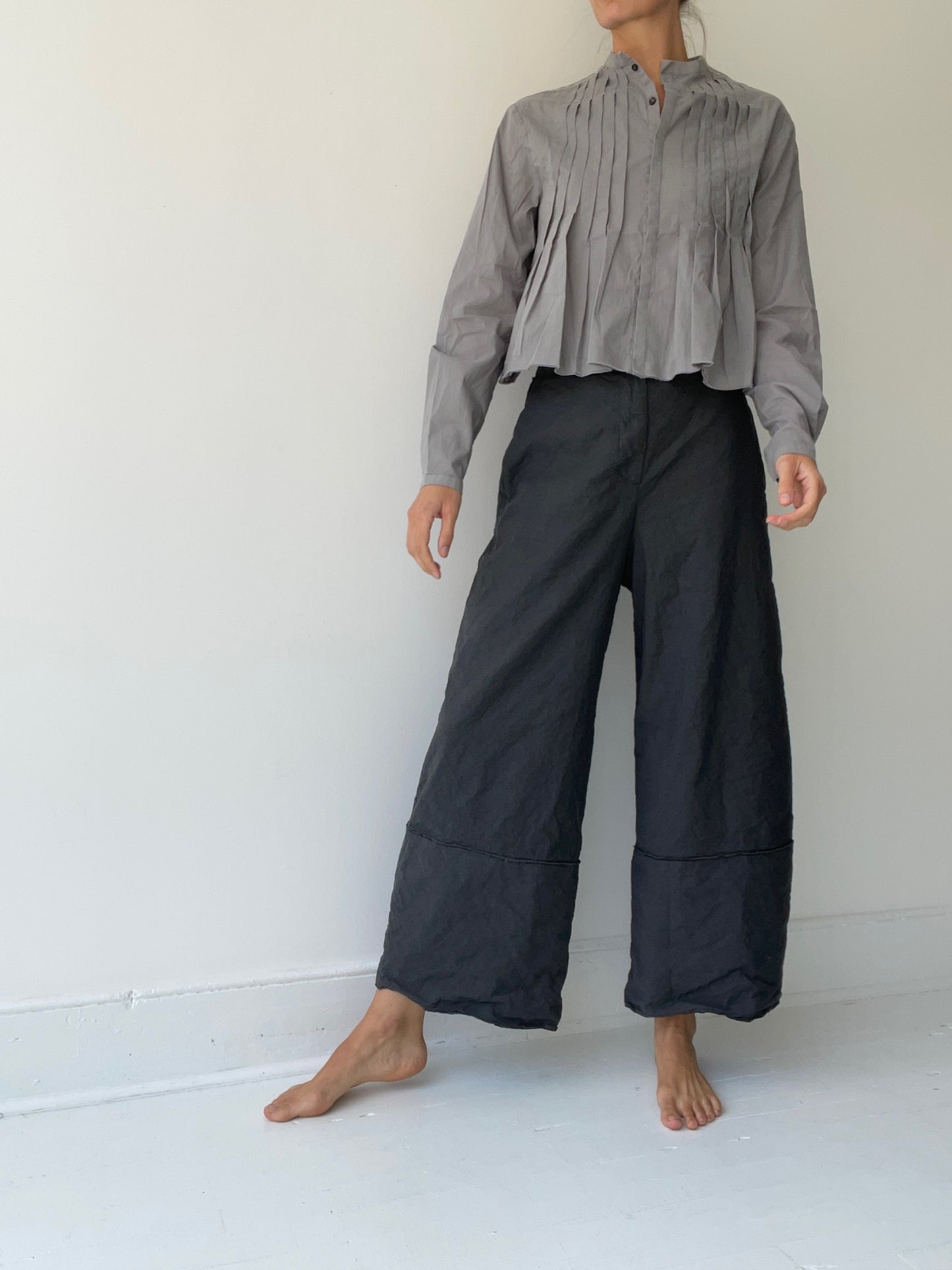 ümit ünal pintuck blouse