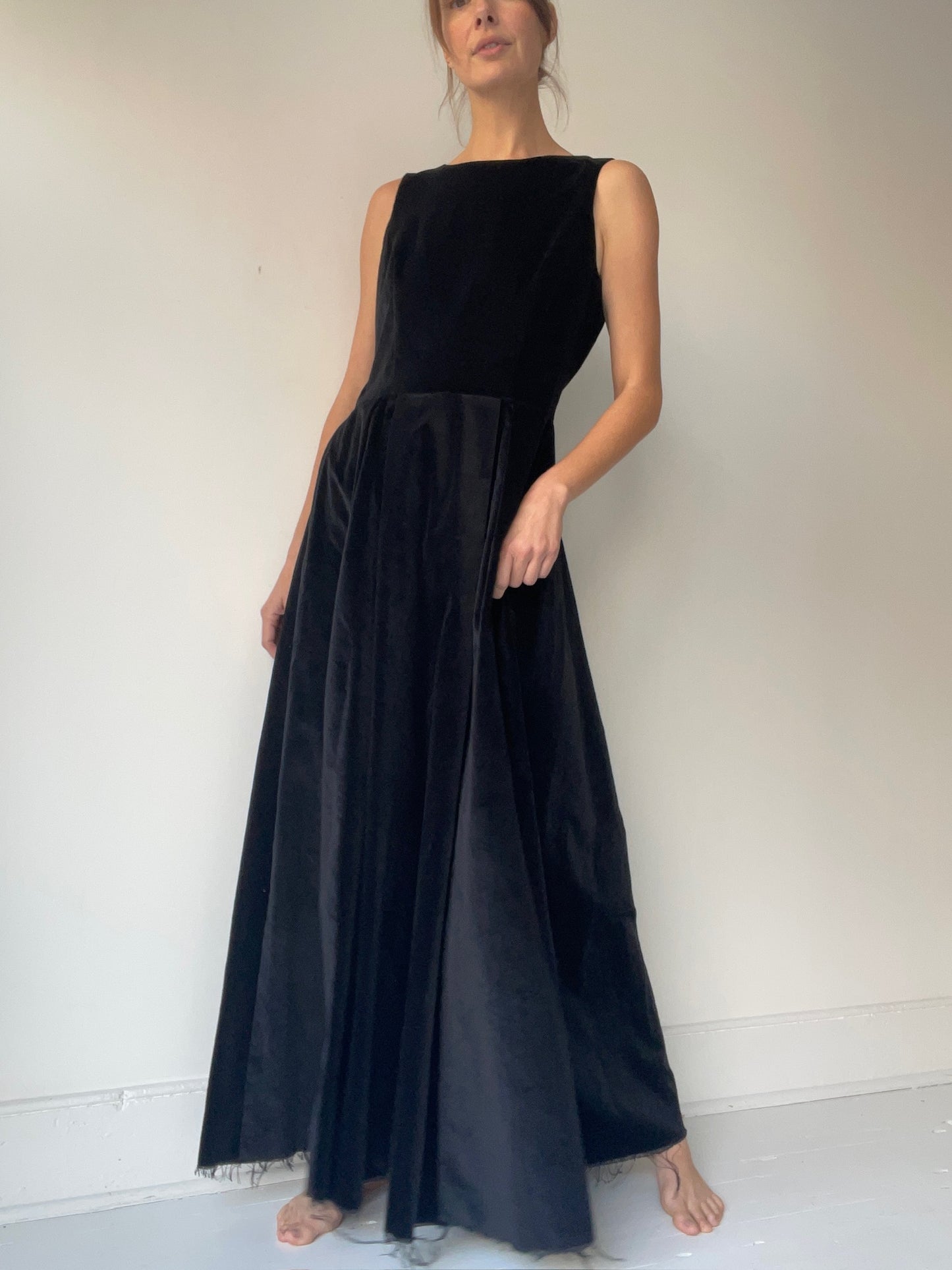 velvet morning dress