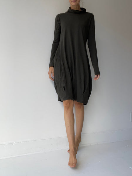 rundholz black label mock neck dress