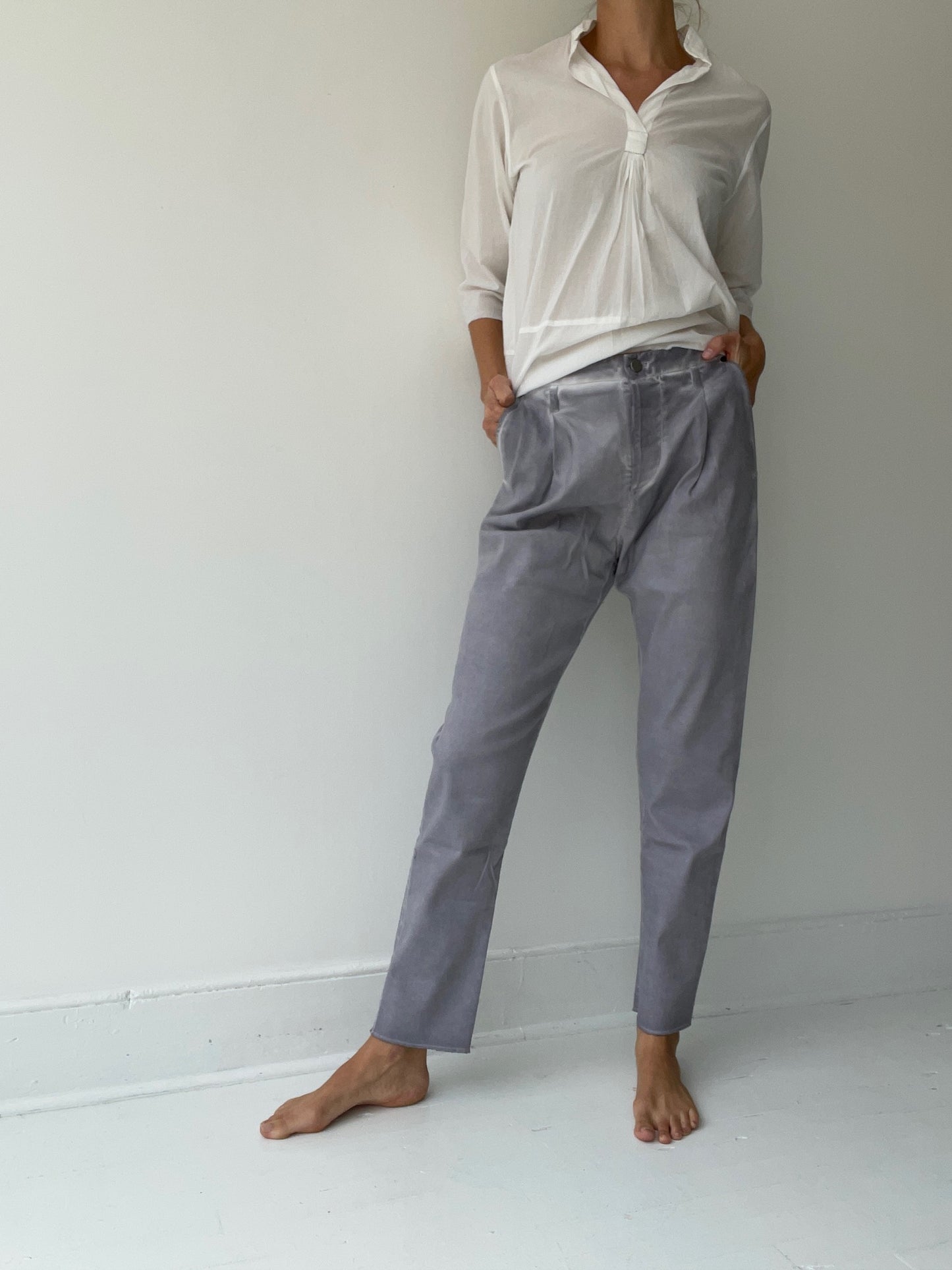 ümit ünal washed jean pants