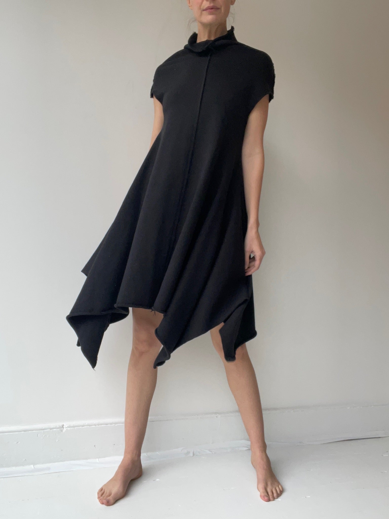 a preloved sweatshirt dress by ivan grundahl size small black