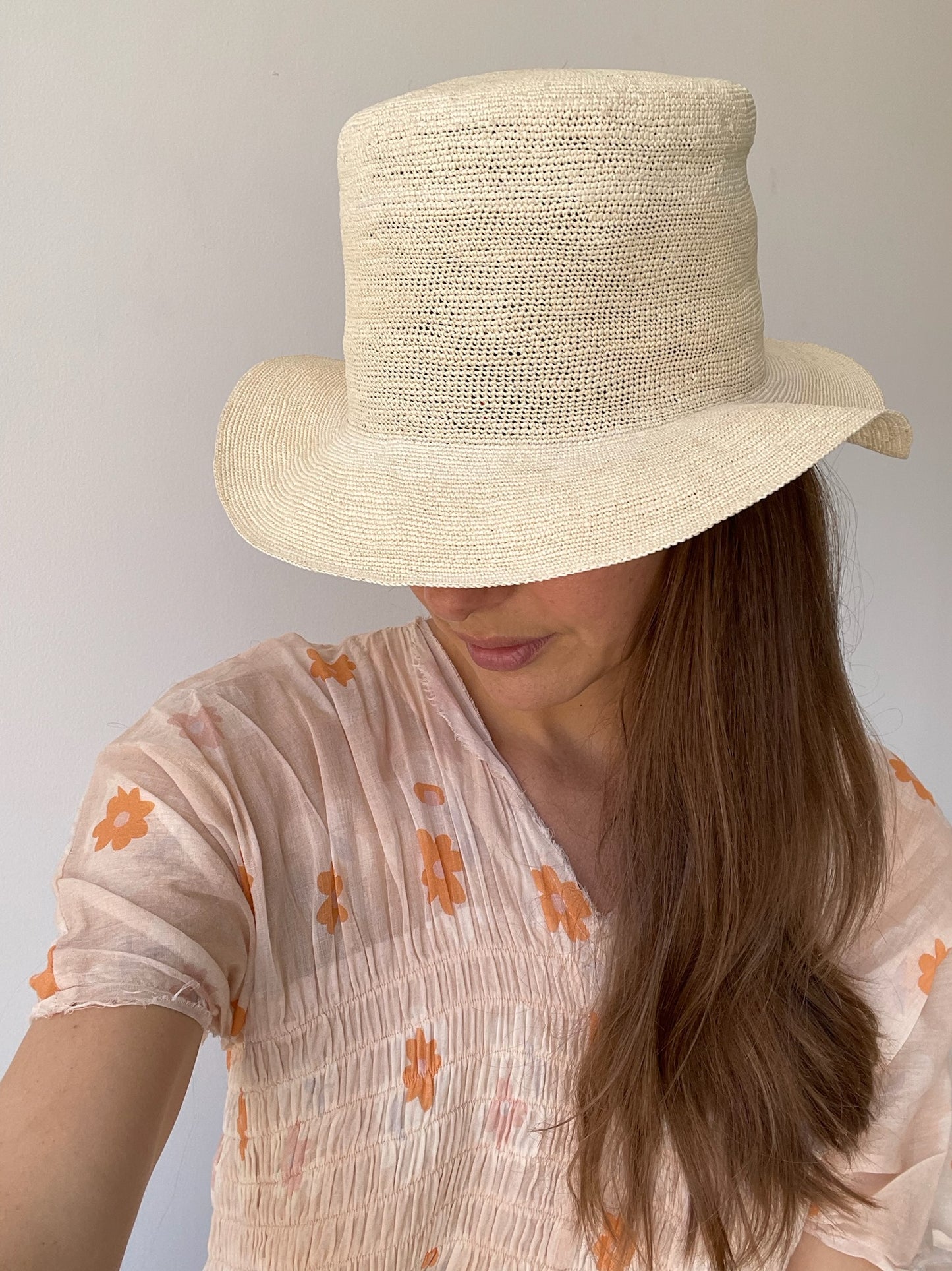 a chisaki hoshi hat with straw