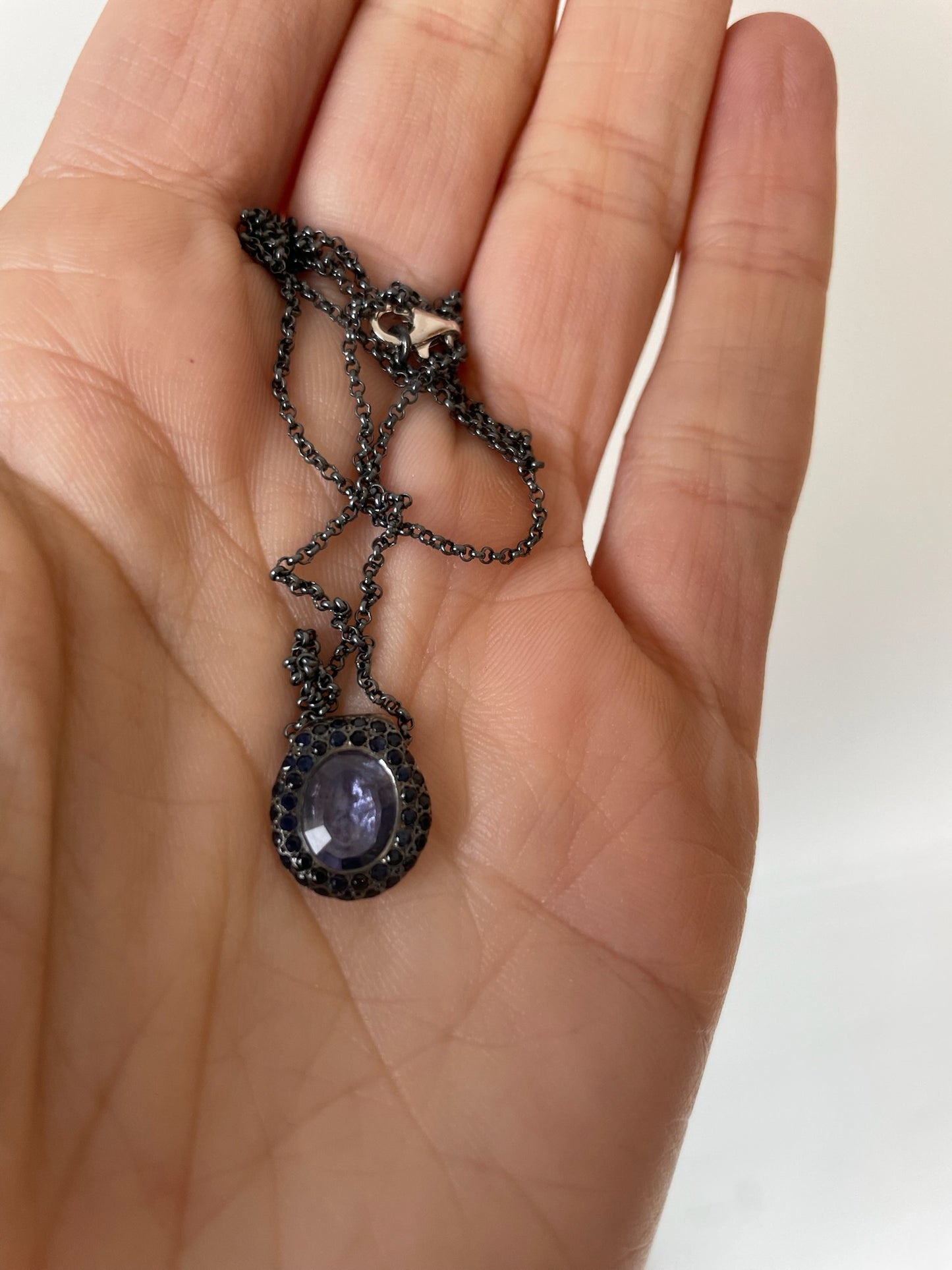 rosa maria iolite necklace