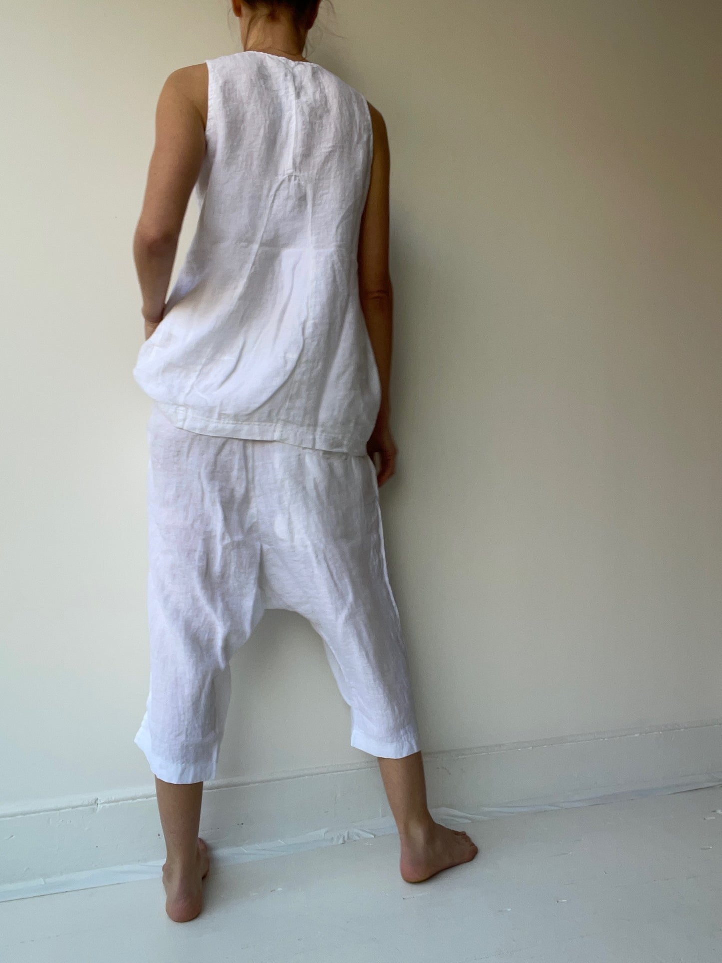 rundholz black label sleeveless linen top