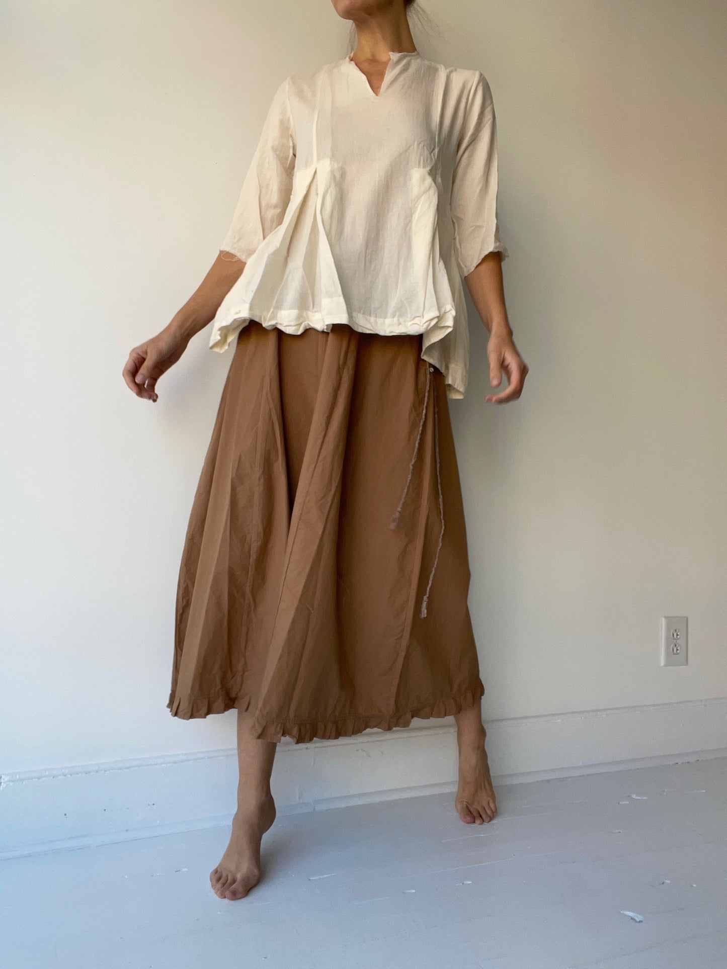 double pleat blouse
