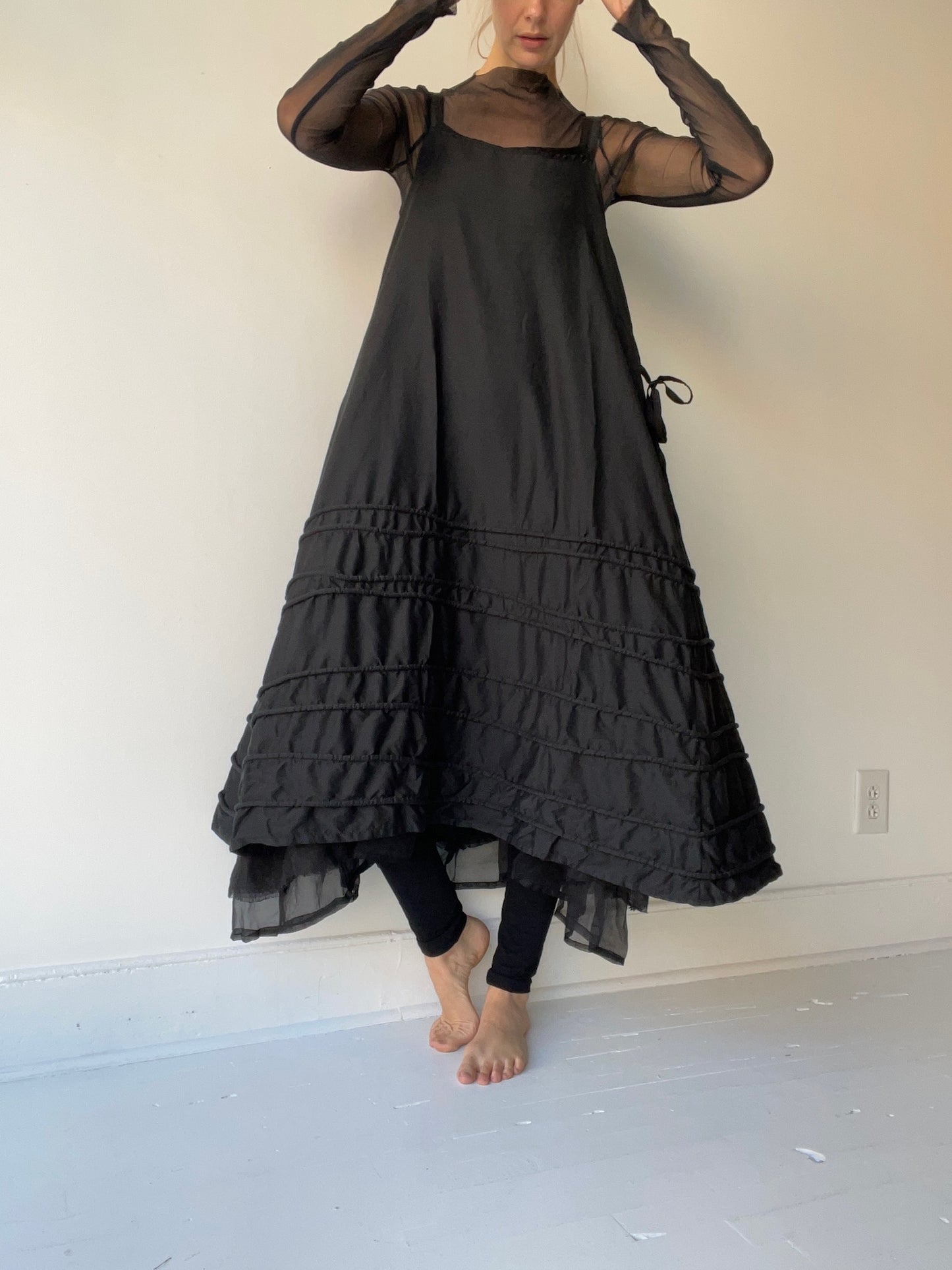 long spring slip SATIN