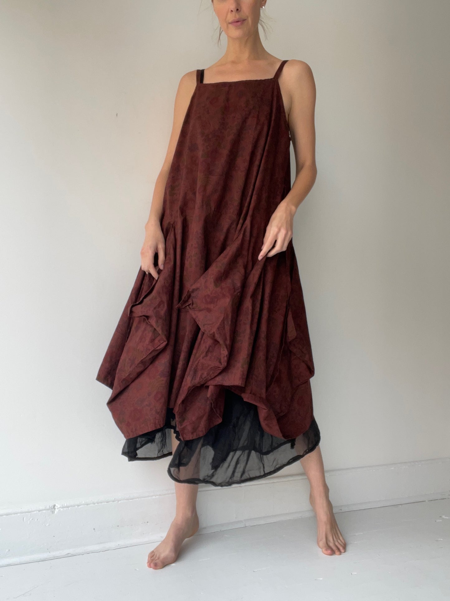 krista larson mahogany long pinwheel slip