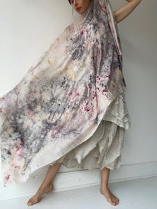 maria maurio light pink silk scarf