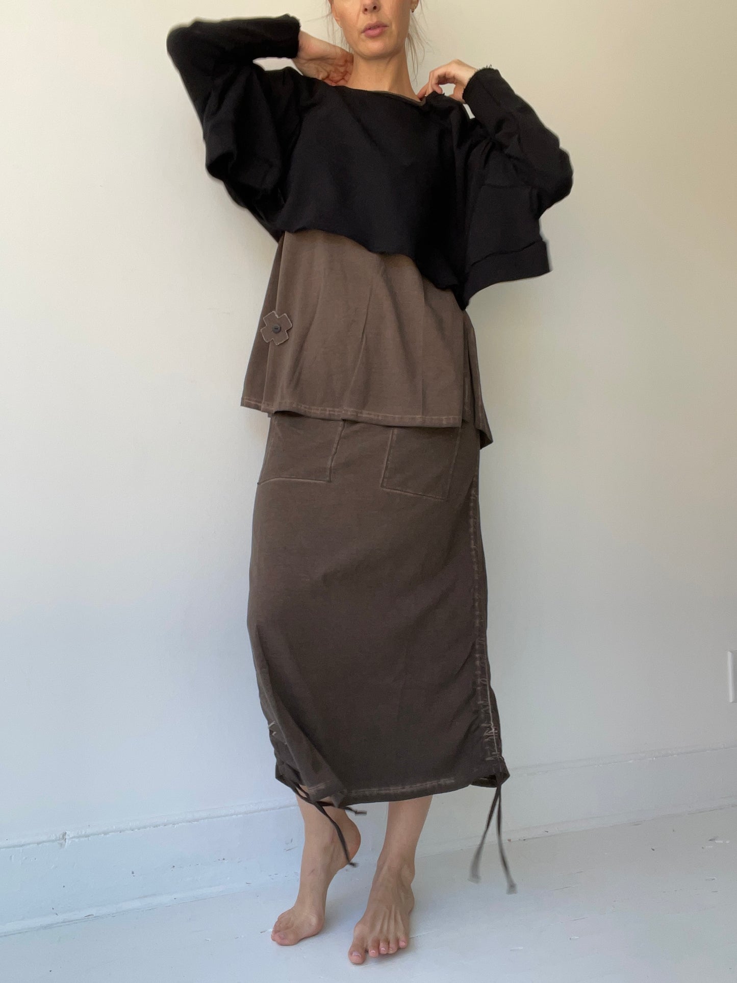 plü wide short sweatshirt