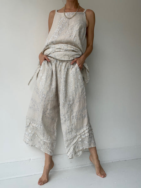 krista larson batik basic detail pants