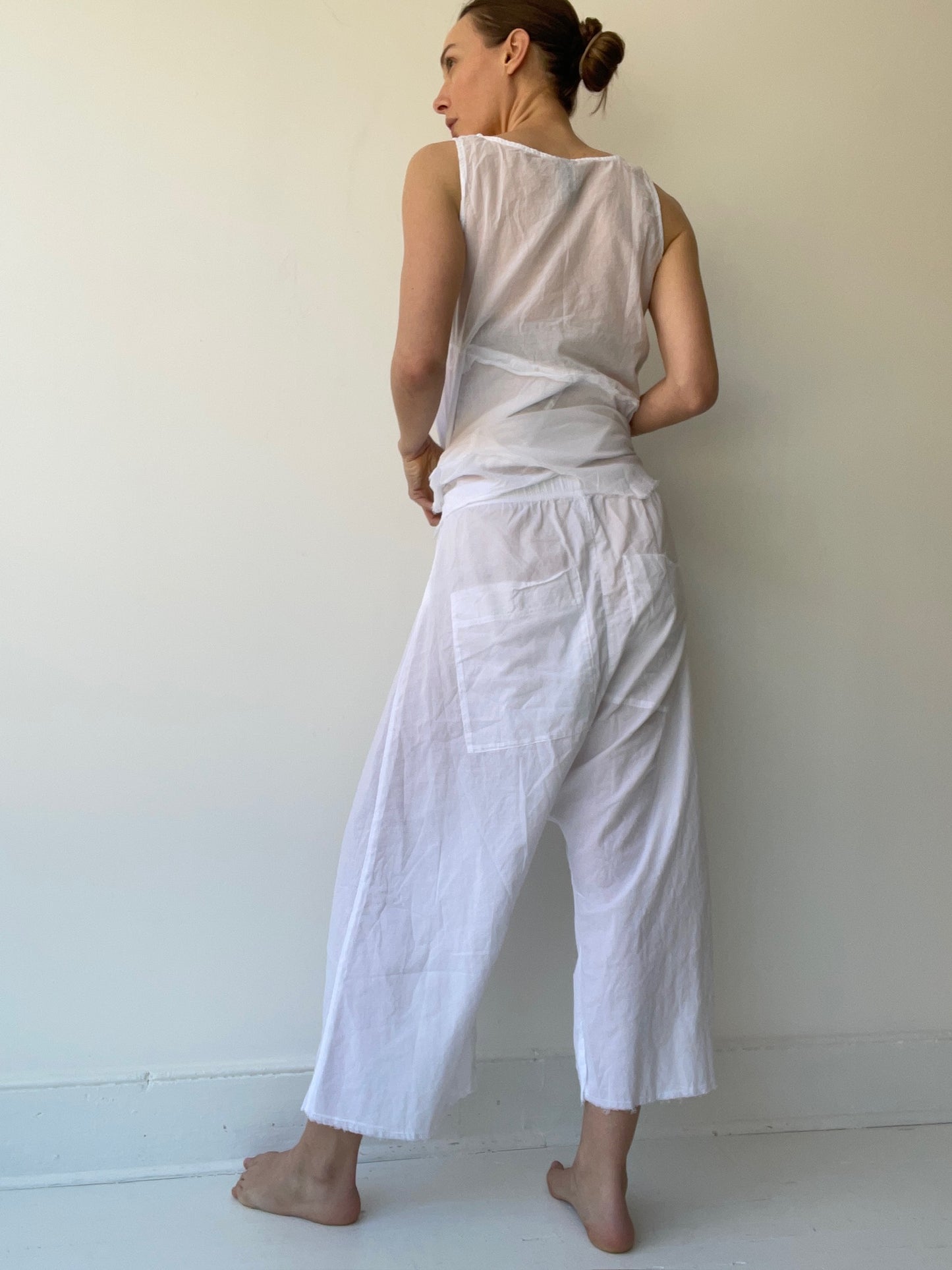pal offner white low c trousers