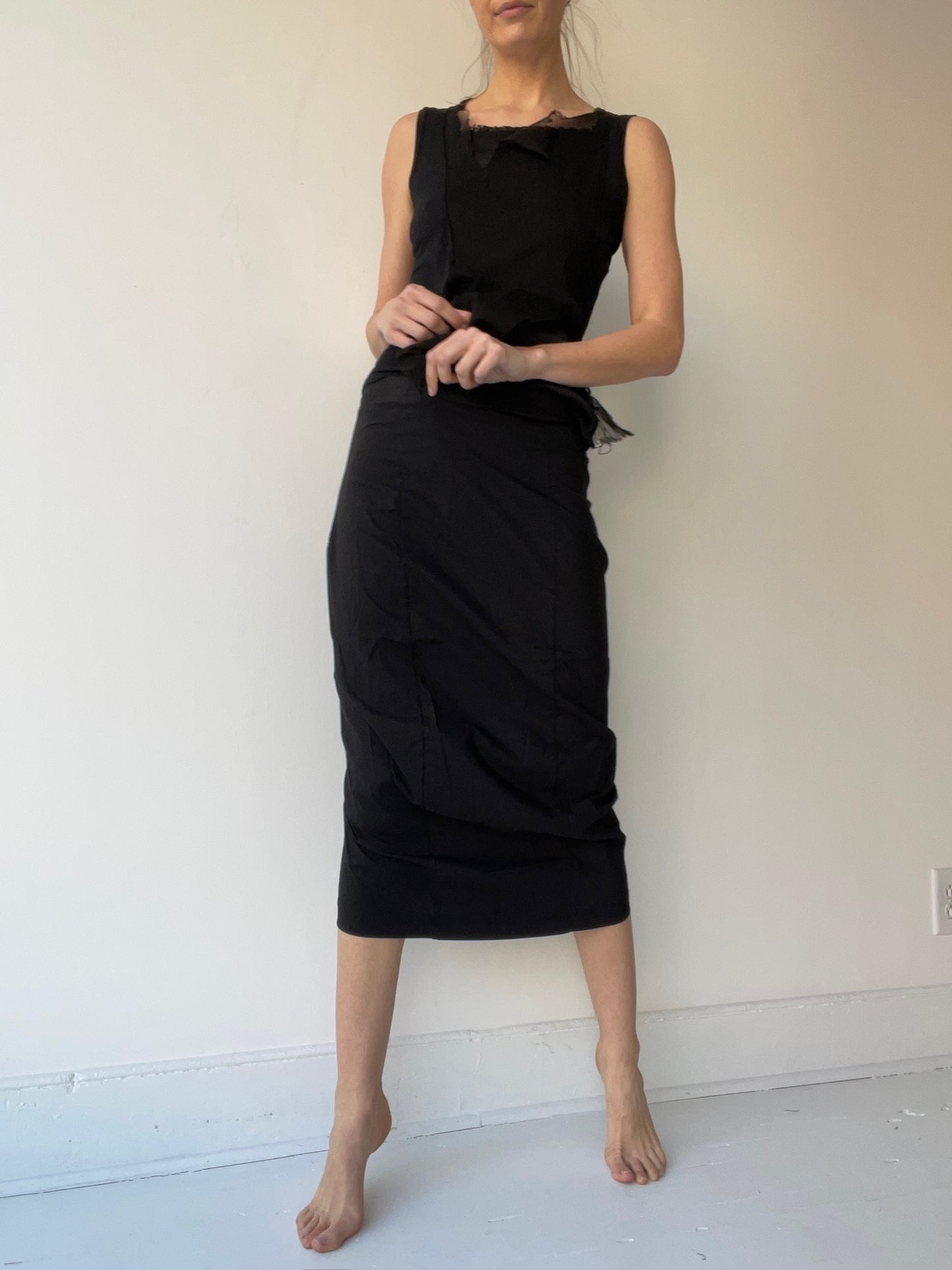 a rundholz black label stretch skirt