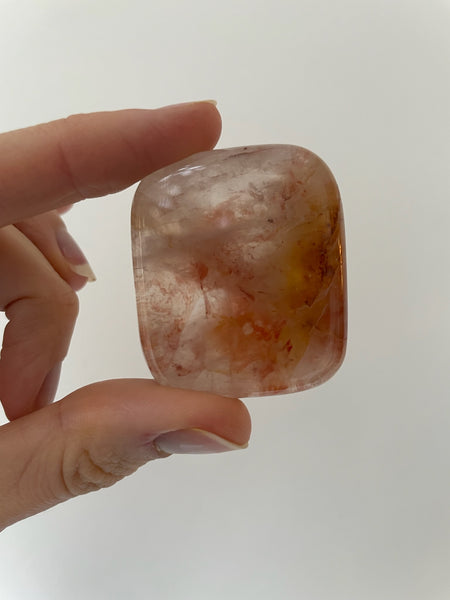 smooth hematoid quartz crystal