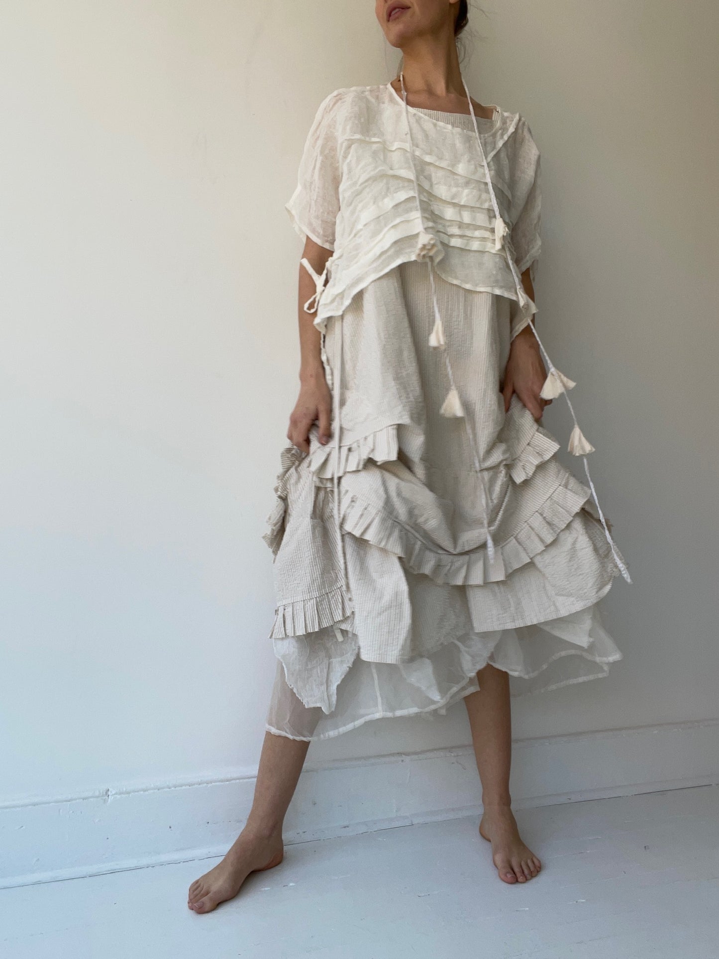 krista larson crop creased shirt short sleeve