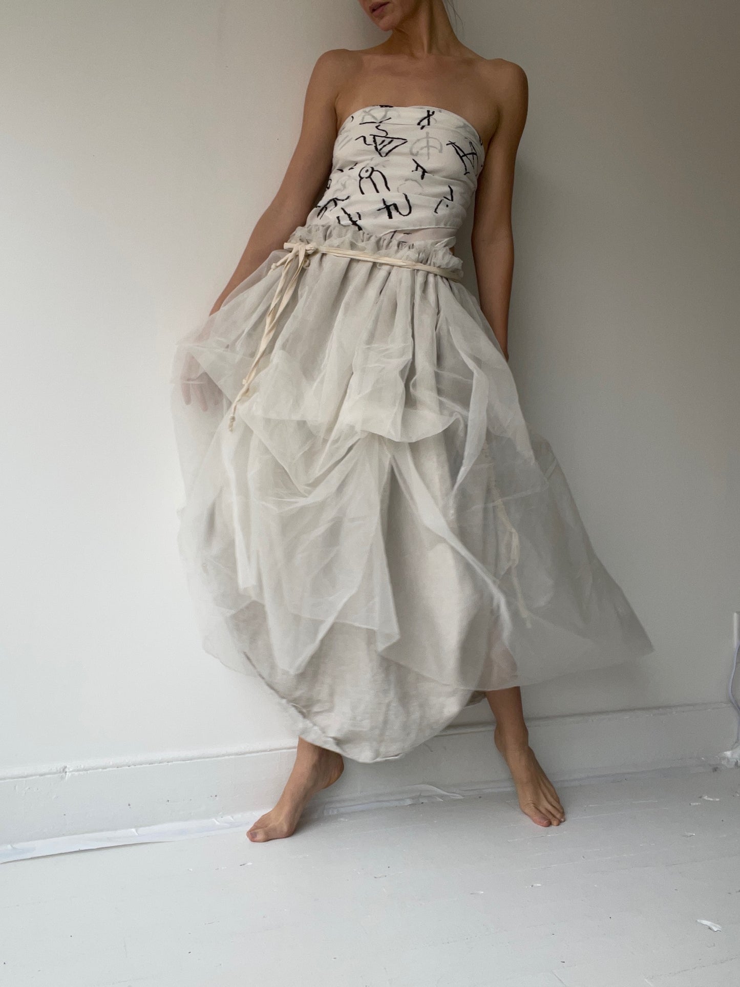 ash holden silk cypher print scarf