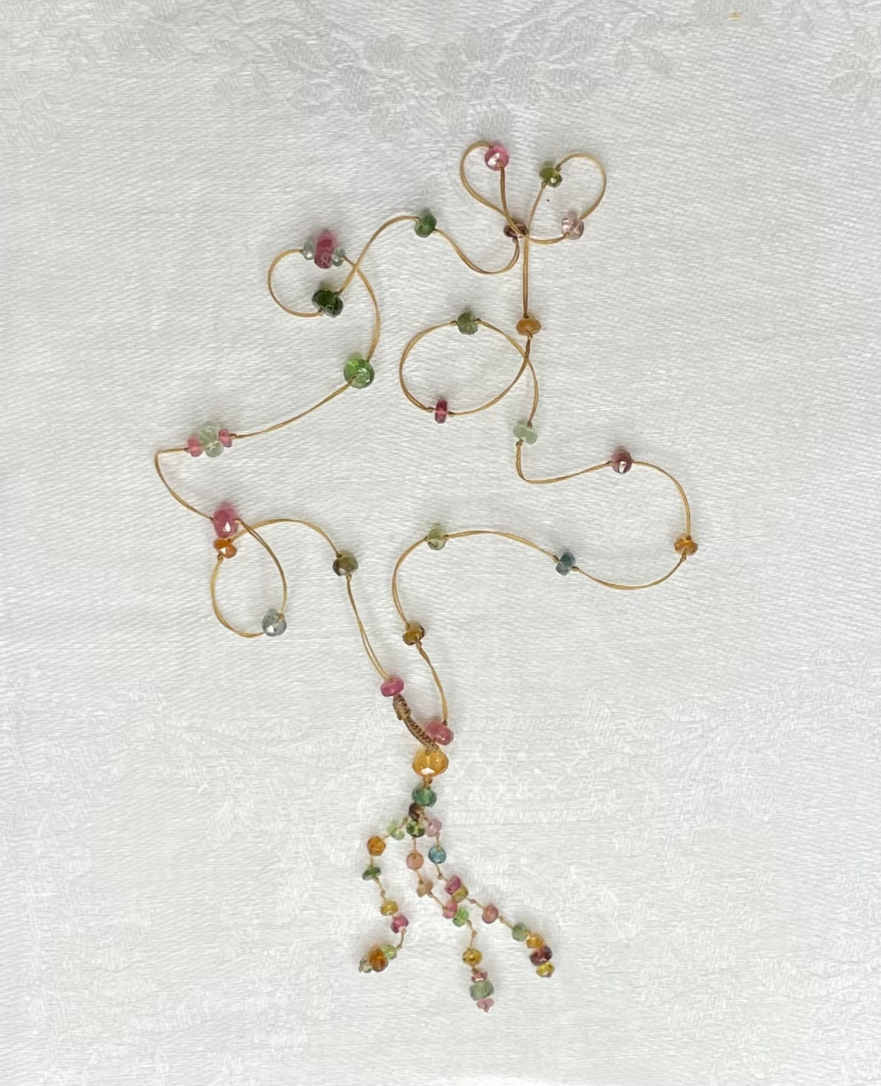 a holy short tourmaline necklace by sharing