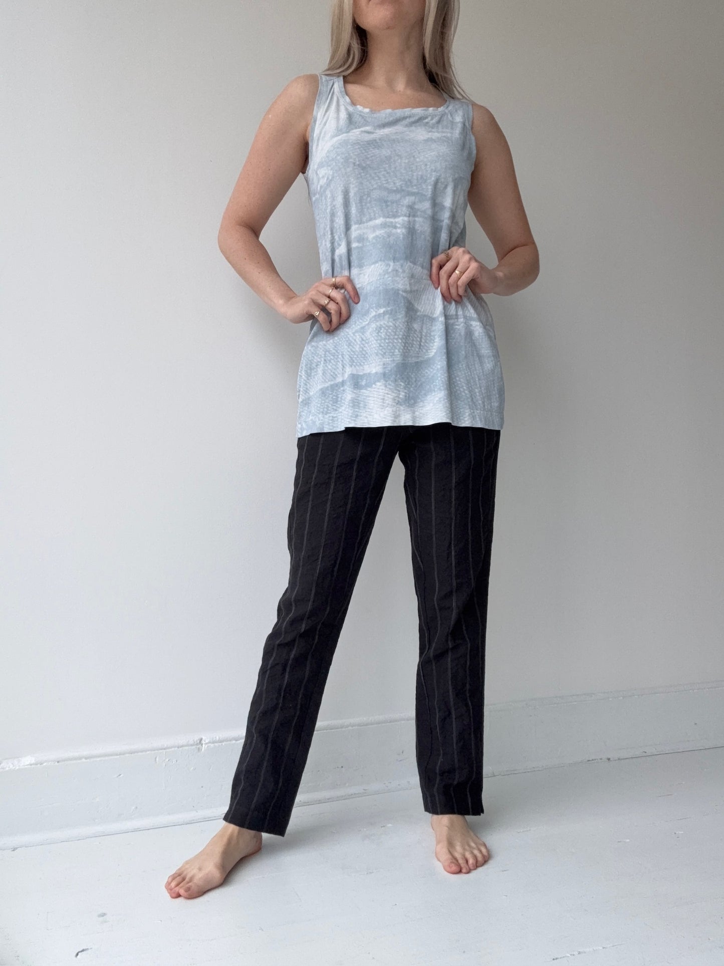 rundholz dip sky print top