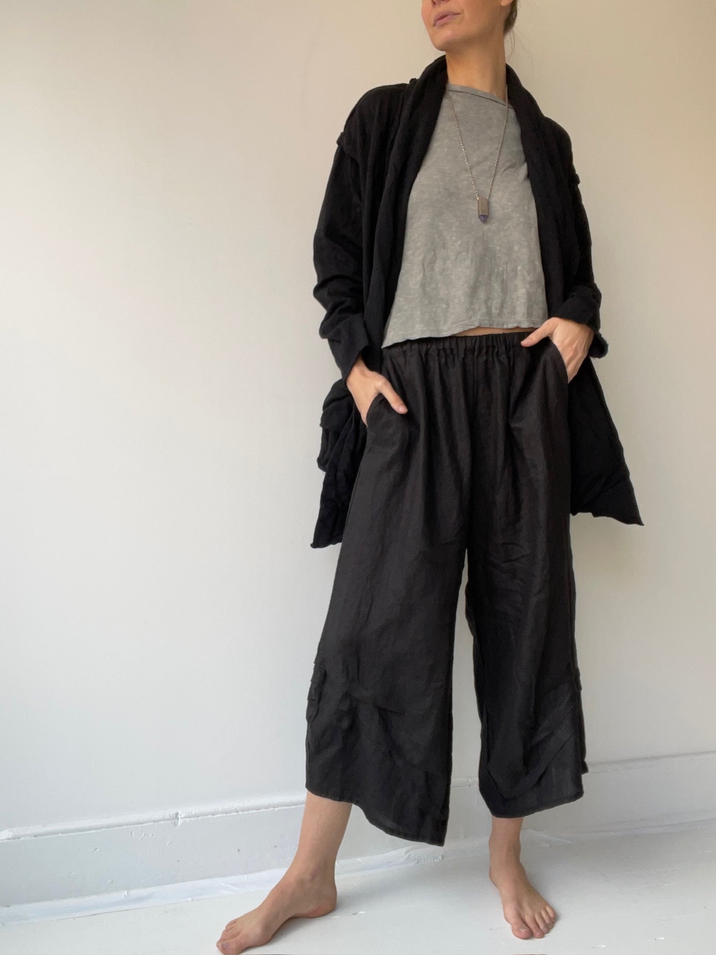 billowy cardigan