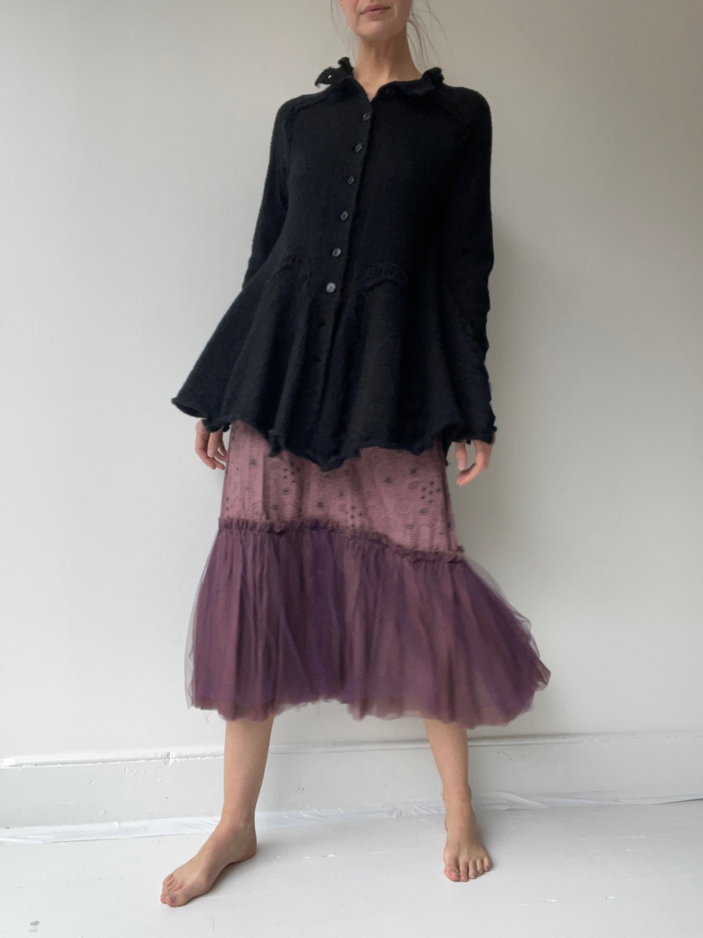 preloved print + tulle skirt