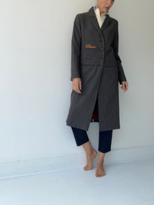 umit unal pinstripe coat