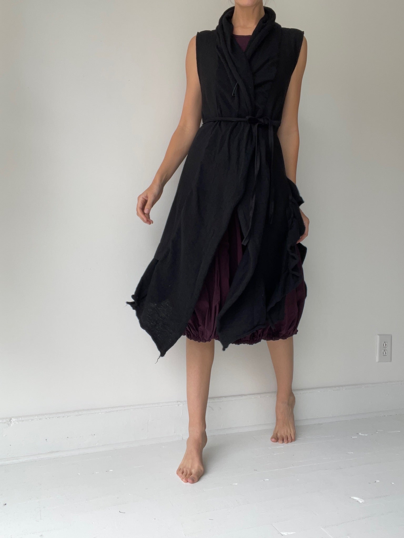 a wool wrap vest top by rundholz black label 100