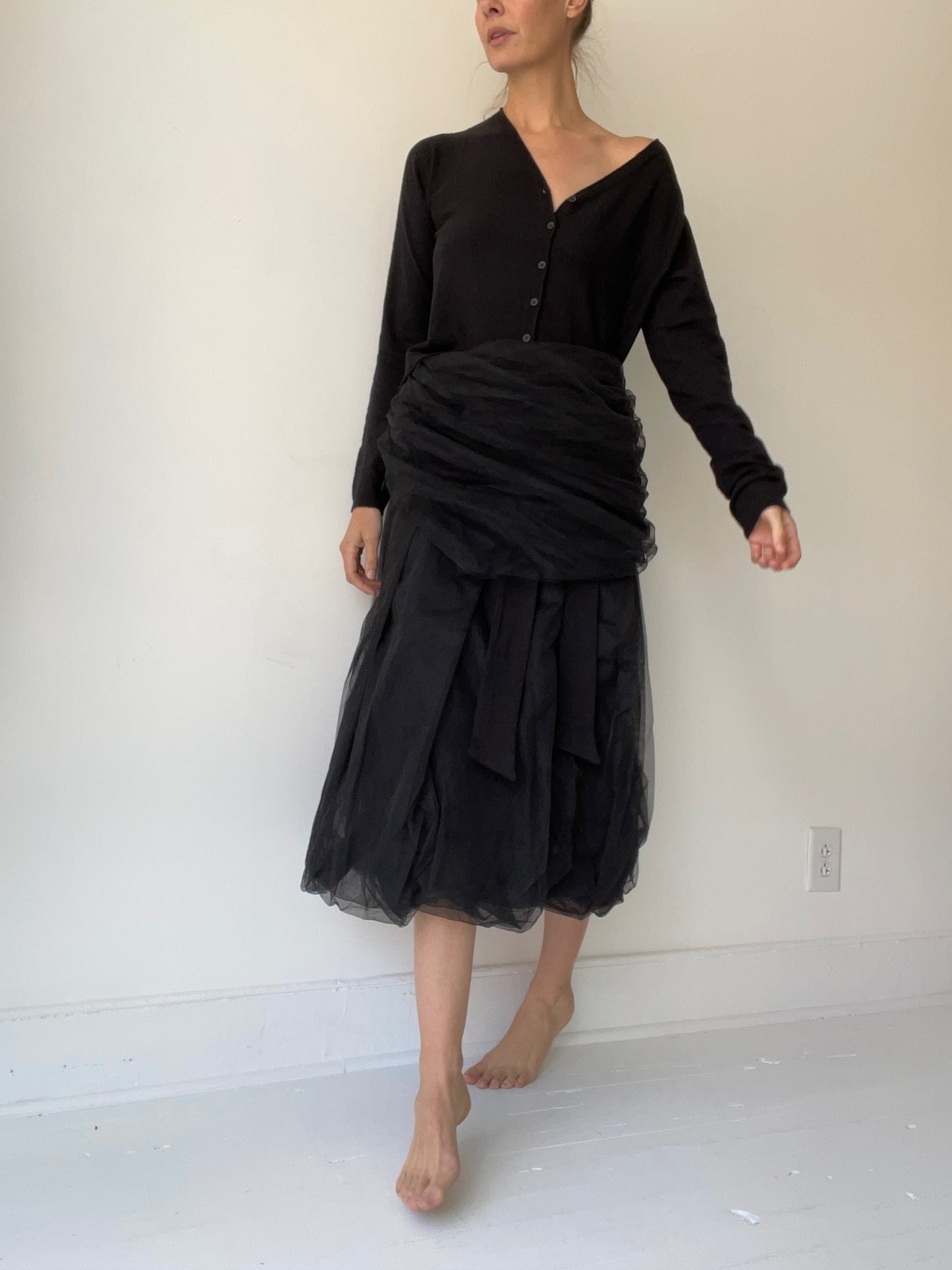 tulle shawl