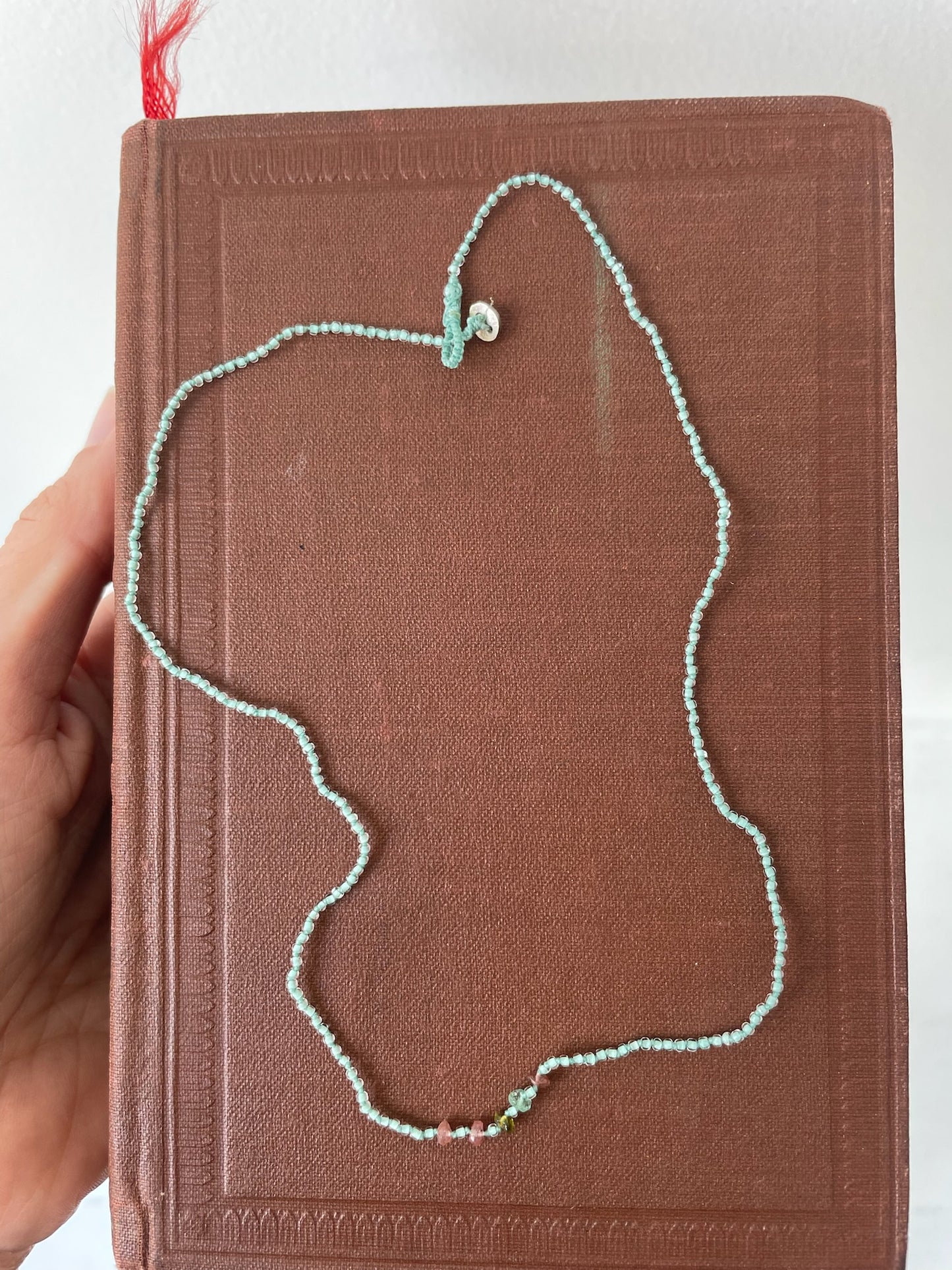 antomoon aqua muti bead necklace