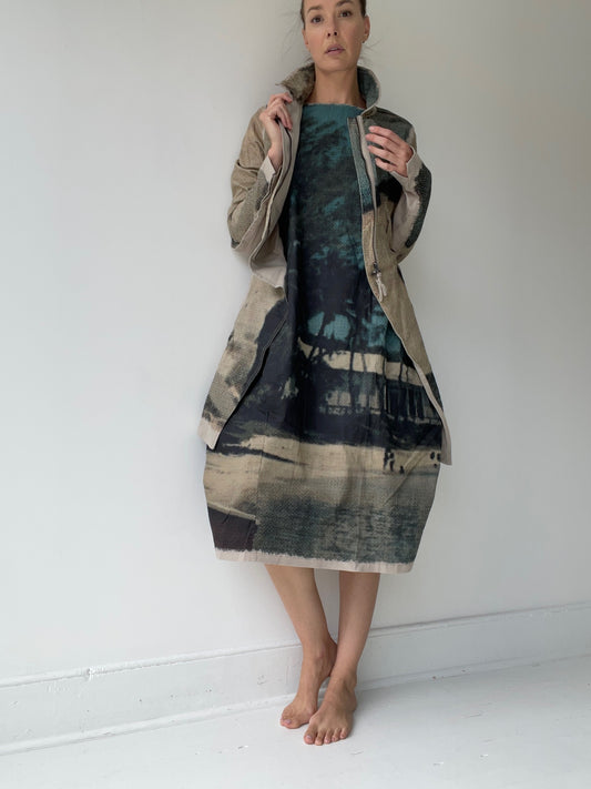 rundholz dip scene print coat