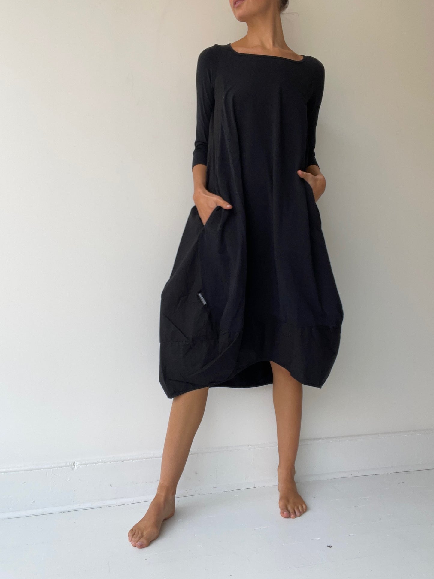rundholz black label black bateau dress