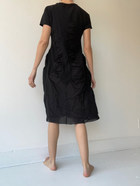 rundholz dip black rouched dress