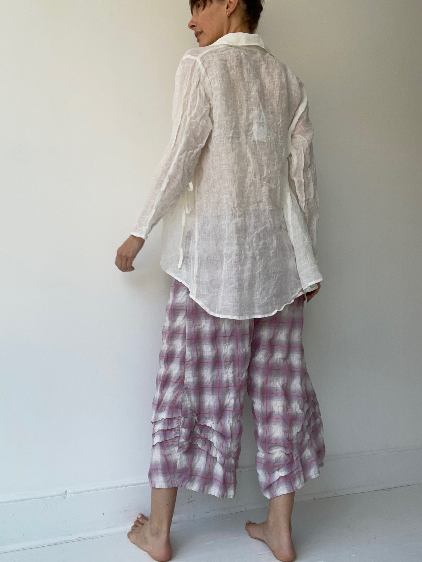 krista larson cream licorice shirt