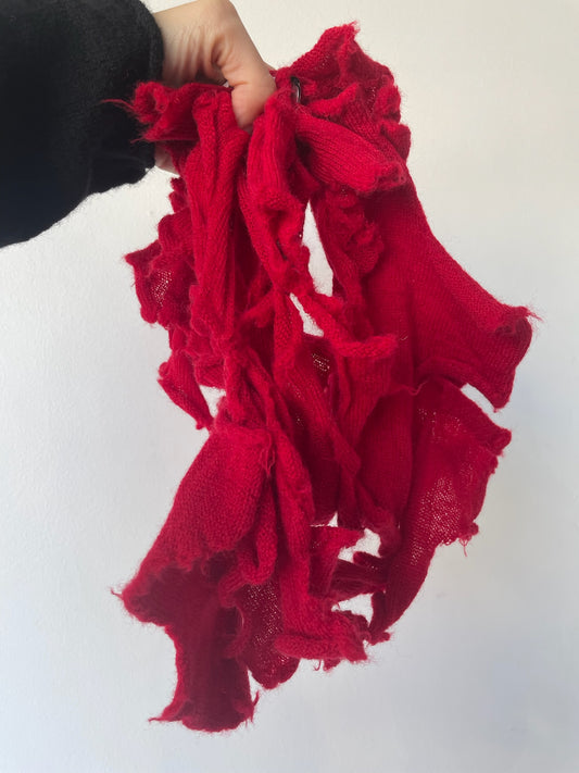 rundholz black label red knit necklace