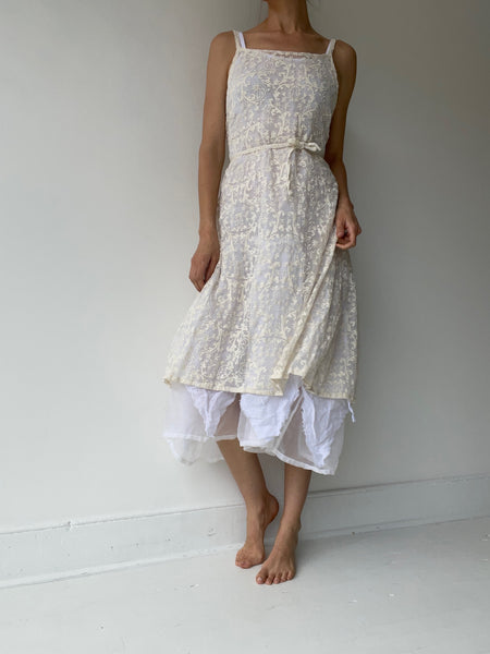 krista larson embroidered plain slip