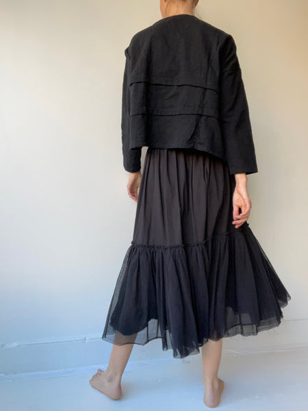 crop creased shirt