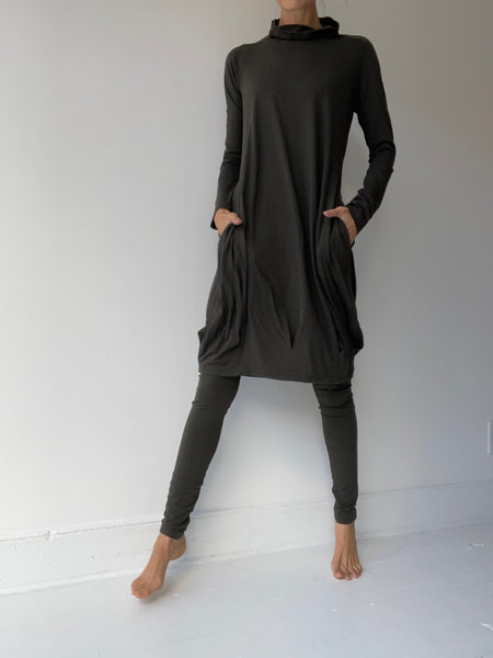 rundholz black label mock neck dress