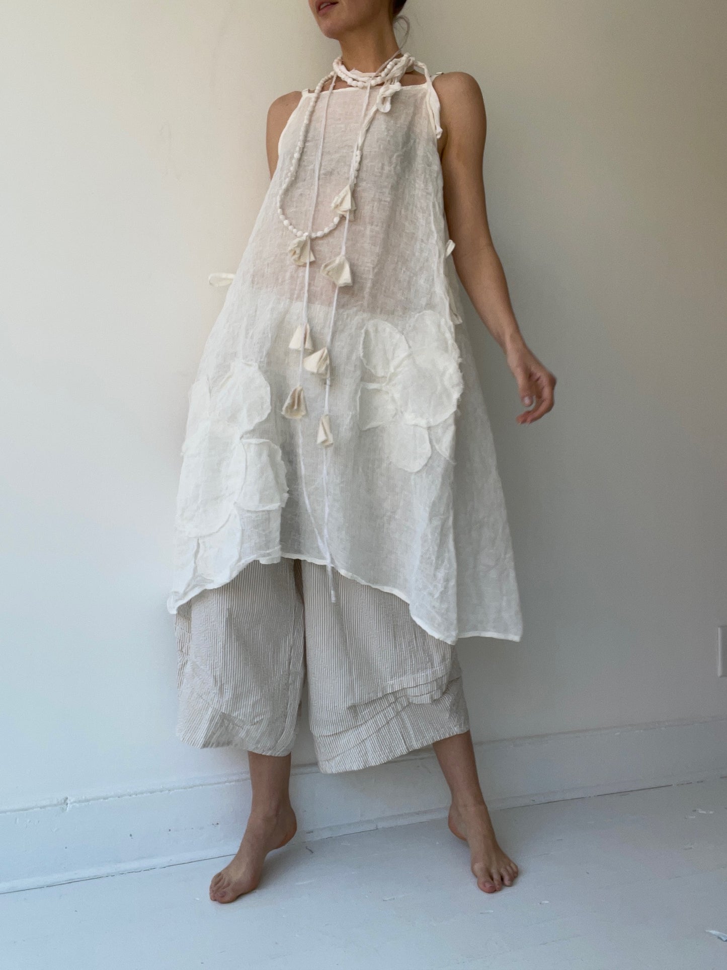 krista larson cream daisy slip