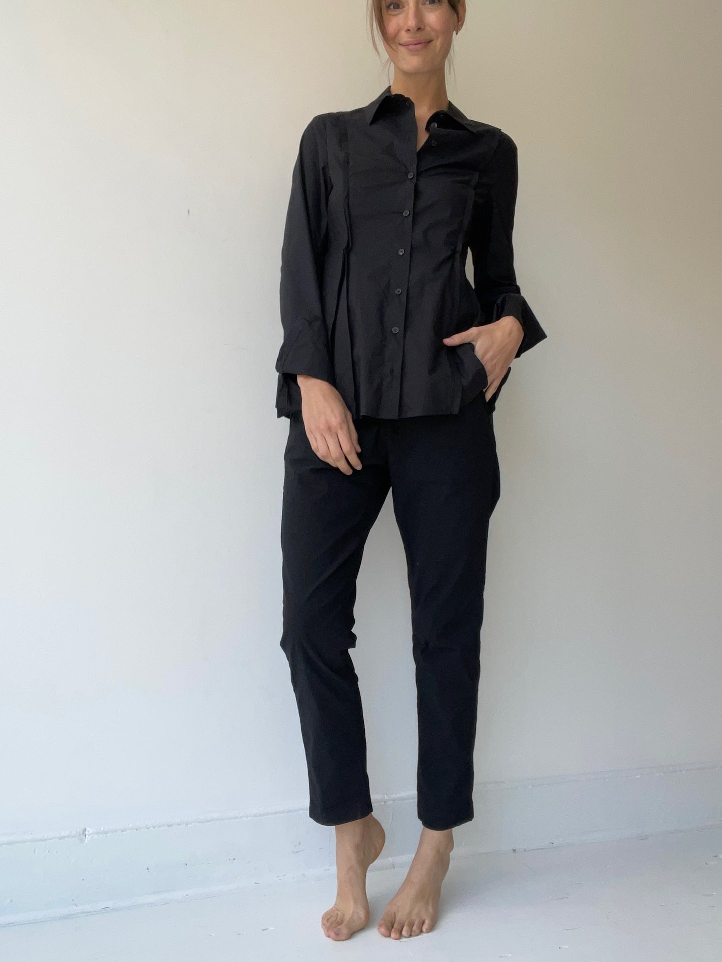 rundholz dip crepe trousers